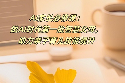 AI家长必修课：做AI时代第一批智慧父母，助力亲子育儿技能提升