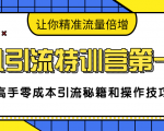 卓凡引流特训营第一期：高手零成本引流秘籍和操作技巧，让你精准流量倍增-沐风资源库