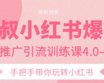 狼叔小红书爆款推广引流训练课4.0，手把手带你玩转小红书-沐风资源库