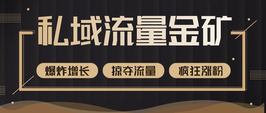 价值2200元私域流量的金矿，循环获取各大媒体精准流量，无限复制网红的精准流量！-沐风资源库