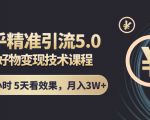 知乎精准引流5.0+知乎好物变现技术课程：每天1-2小时5天看效果，月入3W+-沐风资源库