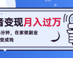 每天15分钟，在家做副业把声音变成钱，声音修炼变现资源月入过万！-沐风资源库