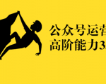 公众号运营高阶能力35讲，从月薪3k到月薪30k，新媒体人的必修课-沐风资源库