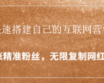 封神学员特训营：快速搭建自己的互联网营销系统，疯狂涨精准粉丝，无限复制网红流量-沐风资源库
