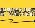 《终极财富秘密》财商学习必修课程，快速提升你的财富（18节视频课）-沐风资源库