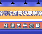 柚子视频号带货实操变现项目，零基础操作养身茶月入10000+-沐风资源库