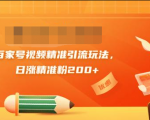 黄岛主引流课：百家号视频精准引流玩法，日涨精准粉200+-沐风资源库