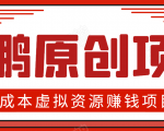 高鹏圈半自动化出单，月入2万零成本虚拟产品项目【附资料】-沐风资源库