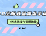 2020宝妈获客操盘手训练营：7天实战操作引爆 母婴、都市、购物宝妈流量-沐风资源库