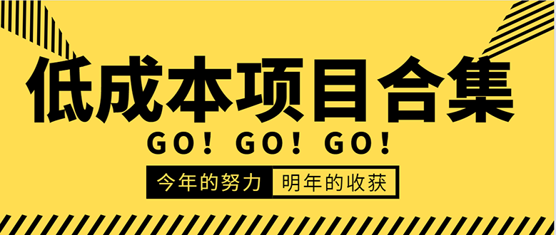 低成本零成本项目合集：赚钱快的慢的、暴利的，线上线下的，价值万元资料-沐风资源库