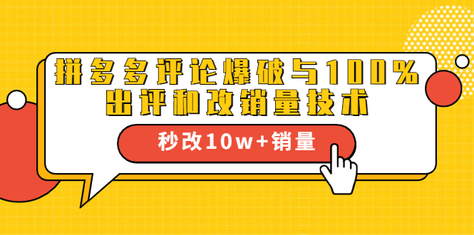 2021拼多多黑科技：拼多多评论爆破与100%出评和改销量技术-沐风资源库