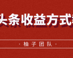 微头条收益方式教学，单条收益可达1000+-沐风资源库