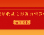 视频收益之影视剪辑教学 一个月赚几千块钱真不难-沐风资源库