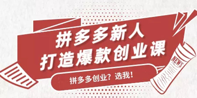 拼多多新人打造爆款创业课:快速引流持续出单,适用于所有新人-沐风资源库