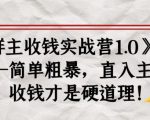 《群主收钱实战营1.0》——简单粗暴，直入主题，收钱才是硬道理-沐风资源库