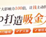 IP打造吸金术：0基础0资源，也能扩大影响力100倍，让钱主动找你！-沐风资源库