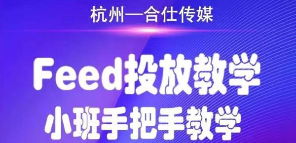 合仕传媒Feed投放教学，手把手教学，开车烧钱必须自己会-沐风资源库
