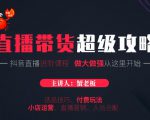 蟹老板抖音直播带货超级攻略：抖音直播带货的详细玩法，小店运营、付费投放等-沐风资源库