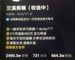 兰溪抖音混剪：一部手机学习剪辑，3个月涨粉580万-沐风资源库