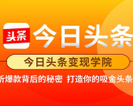 今日头条变现学院·打造你的吸金头条账号，打造10W+实操方法 价值2298元-沐风资源库