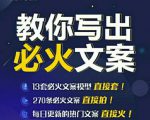 陈厂长:教你写必火文案，10节实操课让你变成专业文案高手-沐风资源库
