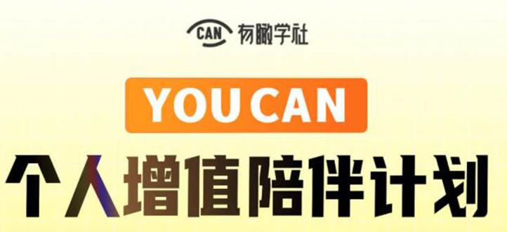 有趣学社·YOUCAN个人增值陪伴计划:提升个人“稳定可持续赚钱能力”-沐风资源库