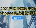 2021东南亚跨境电商Shopee实战运营课程，0基础、0经验、0投资的副业项目-沐风资源库
