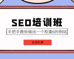 SEO培训班课程，手把手教你做出一个权重6的例站，价值8000元-沐风资源库