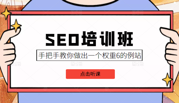 SEO培训班课程，手把手教你做出一个权重6的例站，价值8000元-沐风资源库