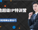 超级IP特训营：表演表达、高效输出优质短视频运营技巧，价值999元-沐风资源库