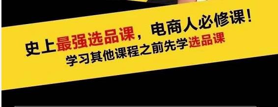 蓝海高利润选品课：你只要能选好一个品，就意味着一年轻松几百万的利润-沐风资源库