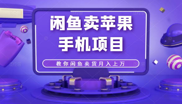 闲鱼卖苹果手机项目，教你闲鱼卖货月入上万-沐风资源库