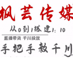 枫芸传媒11月千川最新玩法，手把手教你搭建1:10的计划-沐风资源库