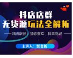 蟹老板·抖音无货源店群超级攻略：不发视频，不开直播，只玩转店铺自身流量-沐风资源库