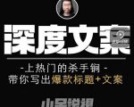 小呆短视频深度文案课，上热门的杀手锏，带你写出爆款标题+文案-沐风资源库
