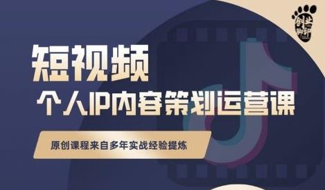 抖音短视频个人ip内容策划实操课，真正做到普通人也能实行落地-沐风资源库