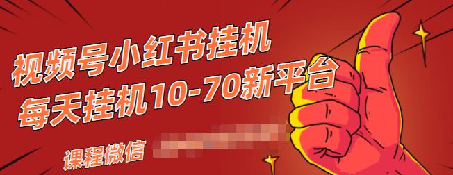 视频号小红书抖音挂机项目，小白无脑操作，按照要求来，单号每天几十米-沐风资源库