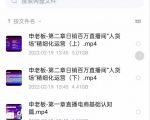 申老板直播带货运营，销百万直播间“人货场”精细化运营-沐风资源库