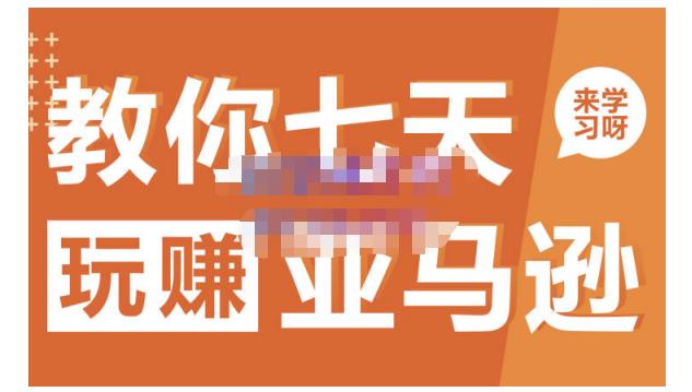 晟尧跨境·教你七天玩赚亚马逊，教你轻松玩赚亚马逊，适合小白学习-沐风资源库