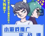 大狗来了：小游戏推广实战课，带你搭建一个游戏推广变现账号-沐风资源库