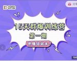 金抖云Peter《15天群爆训练营》，破解抖音玄学，群爆心法，起号方式-沐风资源库