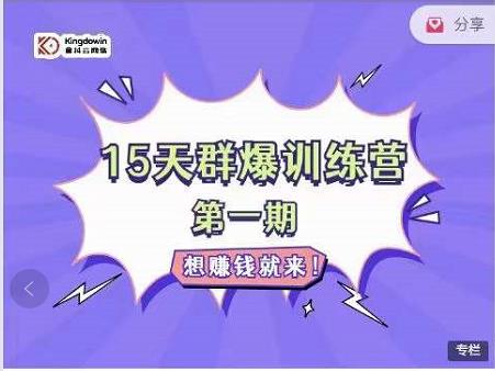 金抖云Peter《15天群爆训练营》，破解抖音玄学，群爆心法，起号方式-沐风资源库
