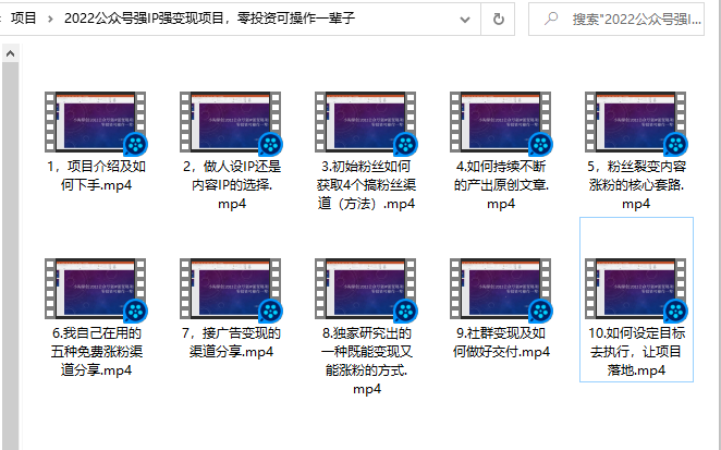 小淘原创:2022公众号强IP强变现项目，零投资可操作一辈子-沐风资源库