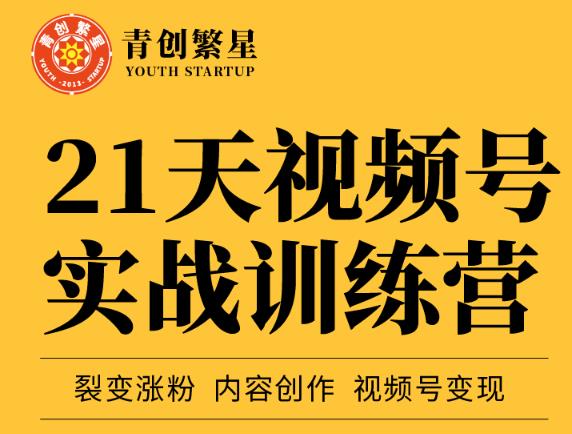 张萌21天视频号实战训练营，裂变涨粉、内容创作、视频号变现 价值298元-沐风资源库