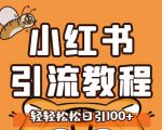 小红书运营引流全系列课程，每天引流100精准粉-沐风资源库