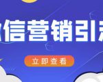 微信营销策划引流系列课程，每天引流100精准粉-沐风资源库