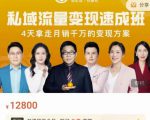 桔子会·私域流量变现速成班，4天拿走月销千万的变现方案 价值12800元-沐风资源库