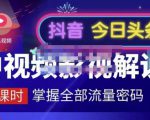 嚴如意·中视频影视解说—掌握流量密码，自媒体运营创收，批量运营账号-沐风资源库