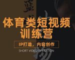 篮球小人物·体育类短视频教学课程，篮球解说账号的IP打造方法和内容创作课-沐风资源库