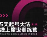 大播·五天起号魔鬼训练营，告别光学不练，逼自己上车，成败与否，5天拿到结果-沐风资源库